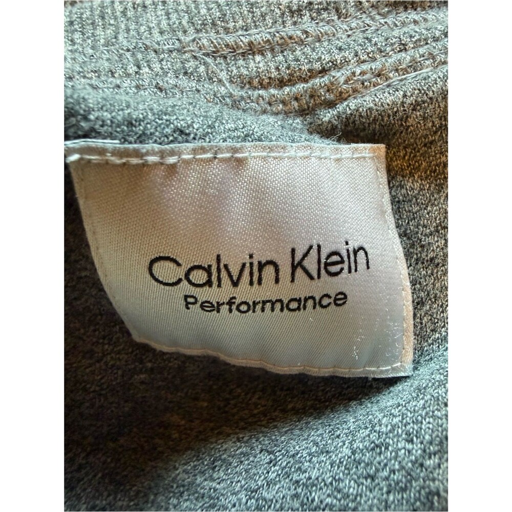 Calvin Klein Performance Heather Gray Athletic Joggers Sweatpants Large - Picture 2 of 5
